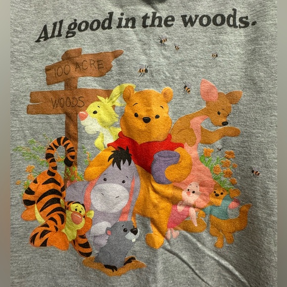 Winnie the Pooh All Good in the Woods Juniors’ T-Shirt Size Large - Picture 9 of 15